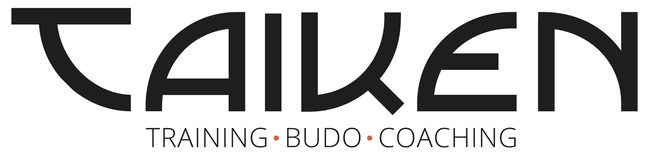 Logo Taiken in zwart met ondertitel - training - budo - coaching