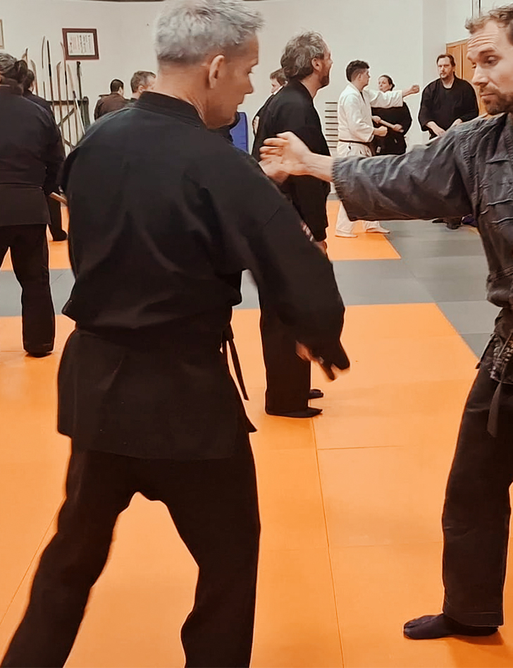 beginnerscursus budo voor volwassenen een dojo met volwassenen en een trainer die budo uitoefenen